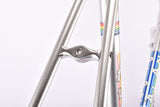 Silver anodized Alan Strada vintage aluminum frame set in 53.8 cm (c-t) 52 cm (c-c) from 1983 - defective