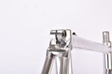Silver anodized Vitus 979 Duralinox vintage aluminum frame set in 57.4 cm (c-t) 56 cm (c-c) with Vitus 979 Dural All Aluminium tubing from 1985