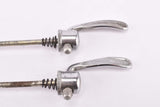 Shimano 600 #6100 / 600 EX Arabesque #6200 quick release set, front and rear Skewer for 100 / 126 mm from the 1970s - 1980s