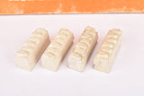 NOS white six dot (weinmann type) Horimex replacement brake pads (4 pcs) from the 1950s / 1960s