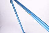 Blue (amour blauw) Gazelle Champion Mondial A-Frame frame set in 56 cm (c-t) / 54.5 cm (c-c) with Reynolds 531 tubing and Campagnolo drop outs from 1978