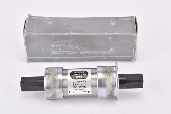 NOS/NIB Shimano #BB-UN51 sealed cartridge Bottom Bracket in 127.5 mm with english thread for 73mm shell from 1994
