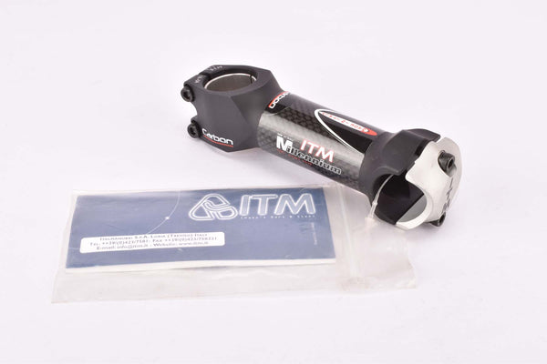 NOS ITM Millennium Carbon 1" and 1 1/8" ahead stem in size 110mm with 25.4 mm bar clamp size from the 2000s