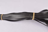Bunch of NOS Black Lapize rubber (imitation leather) toe clip straps from the 1980s / 1990s