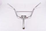 Vintage chromed Steel BMX Racing Cockpit, Handlebar 600 mm and Stem 20 mm