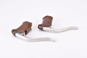 Weinmann AG 144 non-aero Brake Lever Set with brown Hoods from the 1980s