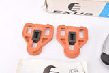 NOS/NIB Exus #E-7 Clip-in Pedals with english threading and #E-ARC2 Pedal Cleats from the 1990s