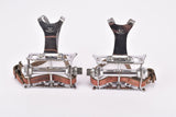 Lyotard 36 chromed steel pedals early Version with Alfredo Binda Strap from the 1950s - 1960s - defective