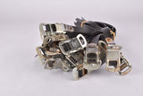 Bunch of NOS Black Lapize rubber (imitation leather) toe clip straps from the 1980s / 1990s