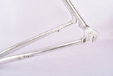 Silver anodized Vitus 979 Duralinox vintage aluminum frame set in 57.4 cm (c-t) 56 cm (c-c) with Vitus 979 Dural All Aluminium tubing from 1985