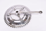 Nervar fluted 3-Arm Cottered chromed steel Crankset with 52/42 Teeth and 170 mm length from the 1970s - 1980s