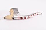 Light Weight Custom Drilled Mafac Course 121 Racing Dural Brake Lever Set with white half hoods from the 1960s - 1970s