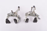 Mint Shimano 105 SC Brake Set caliper #BR-1055 and aero brake lever #BL-1055 with white hoods from the 1990s