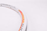 NOS silver Mavic Ksyrium Elite QRM+ tubeless single front rim in 28"/622mm with 18 holes from the mid 2000s