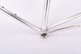 Silver anodized Vitus 979 Duralinox vintage aluminum frame set in 57.4 cm (c-t) 56 cm (c-c) with Vitus 979 Dural All Aluminium tubing from 1985