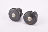 Black screw tight / screw on expandable handlebar end plugs from the 1970s