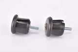 Black screw tight / screw on expandable handlebar end plugs from the 1970s