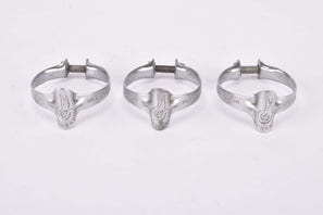 Campagnolo #649 top tube cable housing guide clip / clamp outer band set from the 1960s - 1980s