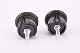 Black screw tight / screw on expandable handlebar end plugs from the 1970s
