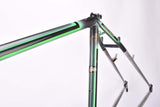 Black and neon green full pantographed Chesini Capriolo Special MTB Hardtail frame set in 49.0 cm (c-t) / 47.5 cm (c-c) with Columbus Cromor OR tubing from the late 1980s