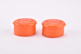NOS orange 3ttt Marchio Depositato handlebar end plugs
