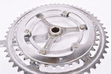 Nervar fluted 3-Arm Cottered chromed steel Crankset with 52/42 Teeth and 170 mm length from the 1970s - 1980s