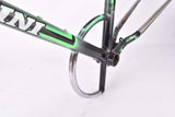 Black and neon green full pantographed Chesini Capriolo Special MTB Hardtail frame set in 49.0 cm (c-t) / 47.5 cm (c-c) with Columbus Cromor OR tubing from the late 1980s