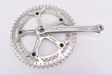 Ofmega Gran Premio #1200 drillum Crankset with drilled chainring in 54/42 and 170mm with italian Bottom Bracket from the 1970s - 1980s