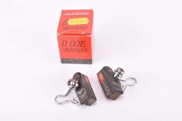 NOS / NIB Modolo #D-0015 World Champion 1983 Sinterized replacement brake pad set (2 pcs) including black anodized brake pad shoes from the 1980s