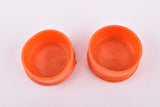 NOS orange 3ttt Marchio Depositato handlebar end plugs