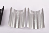 VeloOrange Alloy Handlebar Shims for 31.8 to 26.0mm (Two Piece), silver and black