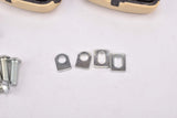 NOS Eddy Merckx Podio Universal Shoe Plate Set Free Float clipless Pedal Cleats for standard 3 Point shoes
