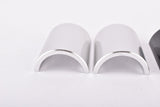 VeloOrange Alloy Handlebar Shims for 31.8 to 25.4mm (Two Piece), silver, black
