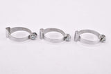 REG #751/25 clamp on top tube brake cable guide clip set 1950s - 1960s