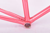 Pink Gazelle Formula Race vintage steel road bike frame set in 56 cm (c-t) / 54 cm (c-c) with Reynolds 501 tubing and Gazelle dropouts from 1989 ~ 1990