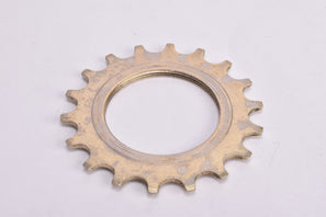NOS Suntour Pro Compe #4 5-speed and 6-speed Cog, golden steel Freewheel Sprocket threaded on the inside with 18 teeth from the 1970s - 1980s