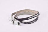 Black Cristophe vintage leather pedal toe clip straps