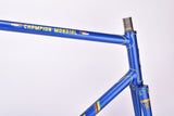 Dark Blue (Baikalblauw) Gazelle Champion Mondial A-Frame vintage road bike steel frame set set in 58 cm (c-t) / 56 cm (c-c) with Reynolds 531 tubing and Campagnolo dropouts from 1975 ~ 1976