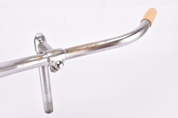 Vintage chromed Steel City / Touring Cockpit, Melange Handlebar 58cm and Stem 70mm from the 1940s/50s - 1960s