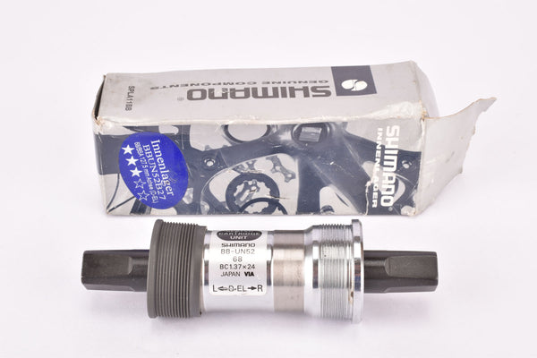 NOS/NIB Shimano #BB-UN52 sealed cartridge Bottom Bracket in 127.5 mm with english thread from the 1990s - 2000s