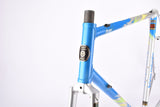 Silver and Blue Koga-Miyata Flyer frame set in 56 cm (c-t) / 54.5 cm (c-c) with Koga-Miyata Hardlite FM-1 Sprial Spline and Hi-Manga HM-2 tubing from 1989