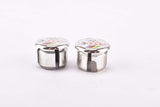 NOS Rare! Silver Chrome 3ttt Olympia handlebar Barend end plugs