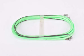 NOS Neon Green C.I. (Casiraghi Industrial) Kit Freno Mountainbike #4058 Brake Cable Set for front and rear Shimano type cantilver brake from the 1990s