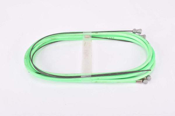 NOS Neon Green C.I. (Casiraghi Industrial) Kit Freno Mountainbike #4058 Brake Cable Set for front and rear Shimano type cantilver brake from the 1990s