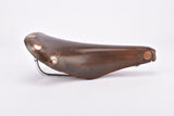 Brown Brooks Professional Team Special Leather Saddle, Lüders Berlin Modified edition, with large polished rivets from 1966