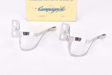 NOS/NIB Campagnolo Fermapiedi Toe Clips #0990/05 (#0F23-A) with Winged Logo in size medium with insert guides, from the 1980s