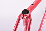 Pink Gazelle Formula Race vintage steel road bike frame set in 56 cm (c-t) / 54 cm (c-c) with Reynolds 501 tubing and Gazelle dropouts from 1989 ~ 1990
