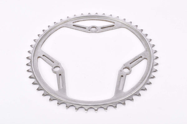Gnutti 3-arm / 3-pin chromed steel single Chainring with 48 teeth and 116 mm BCD from the 1940s ~ 1960s