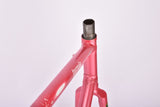 Pink Gazelle Formula Race vintage steel road bike frame set in 56 cm (c-t) / 54 cm (c-c) with Reynolds 501 tubing and Gazelle dropouts from 1989 ~ 1990