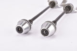 Shimano 600 #6100 / 600 EX Arabesque #6200 quick release set, front and rear Skewer for 100 / 126 mm from the 1970s - 1980s